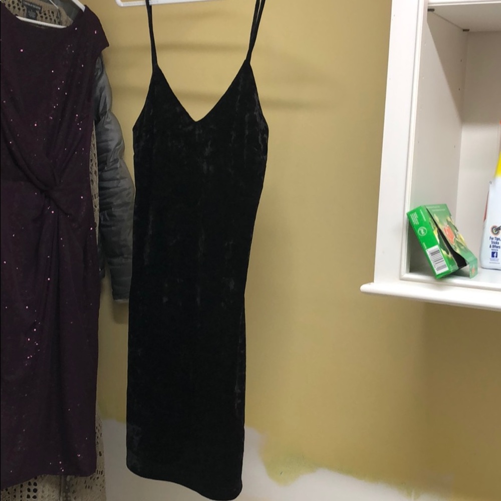 Velvet shift dress